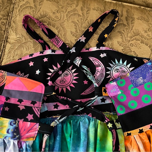 Apron top corset open back festival Fishman donuts phish ice dyed ♻️⭕️🌈 - Picture 10 of 10